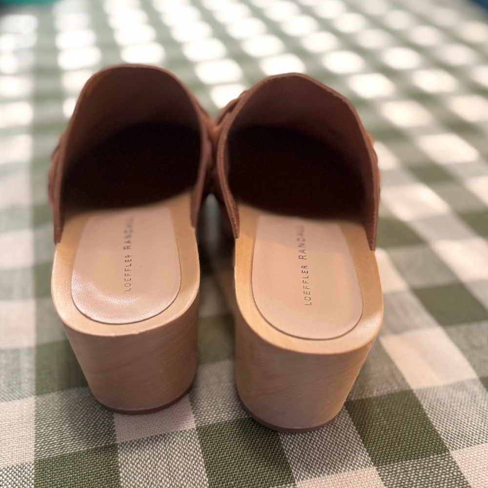 Loeffler Randall Lupa Mid Heel Leather Clog - Picture 7 of 9
